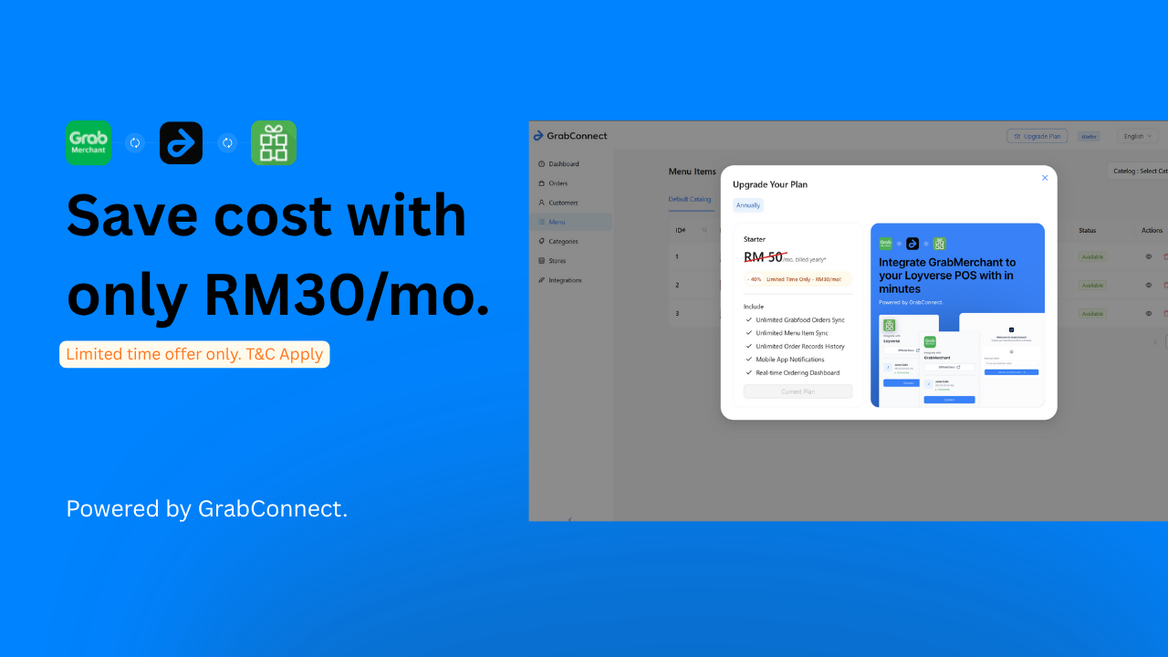 GrabConnect Save cost