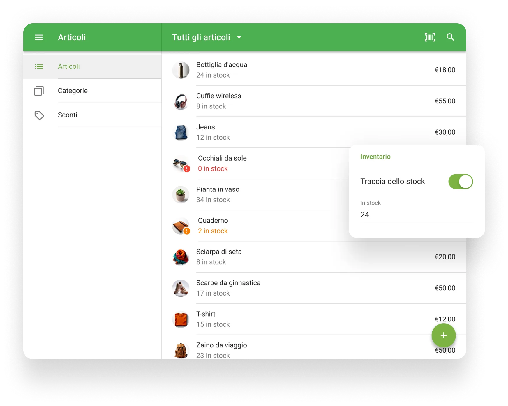 Gestione dell'inventario con Loyverse POS
